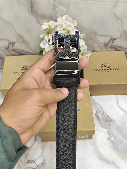 BB BURBERRY PREMIUM QUALITY IMP AUTOLOCK BELT WITH OG BOX