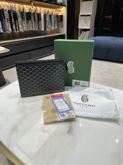 Goyar d Luxury Unisex Pochette Black With Box g578