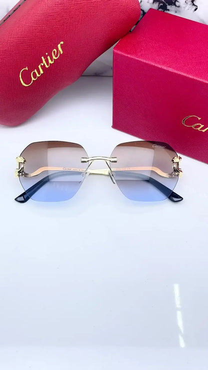 Cartier 8822 gold brown blue