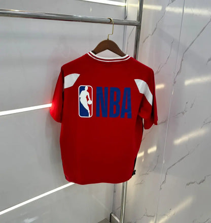 Balenciaga x NBA Red Back Print Imported Oversized T-Shirt