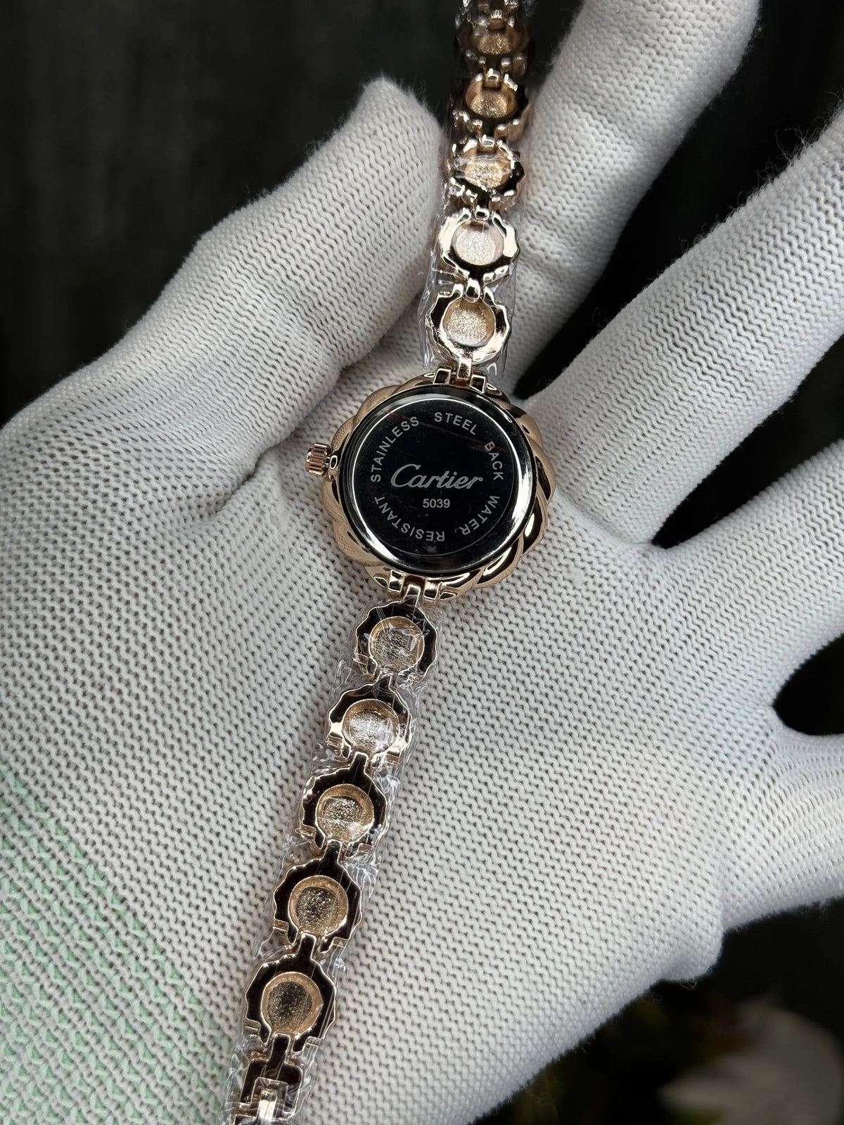 Cartie r RoseGold Black Diamond Premium Ladies Watch