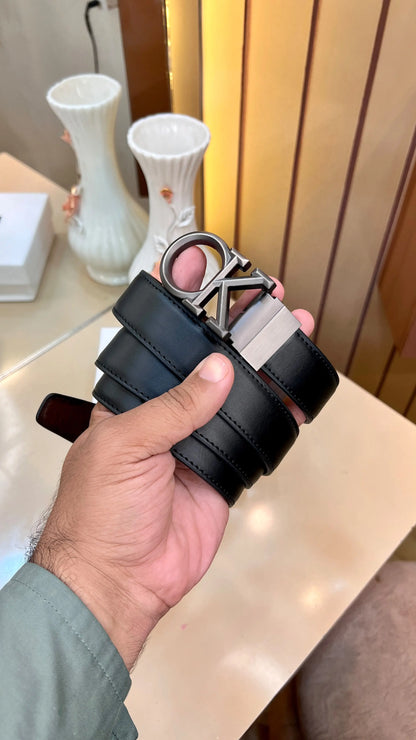 CK CALVIN KLEIN PREMIUM QUALITY IMP REVERSEABLE BELT WITH OG BOX