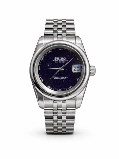 Seiko Galaxy Date Just Heavy Quality blue