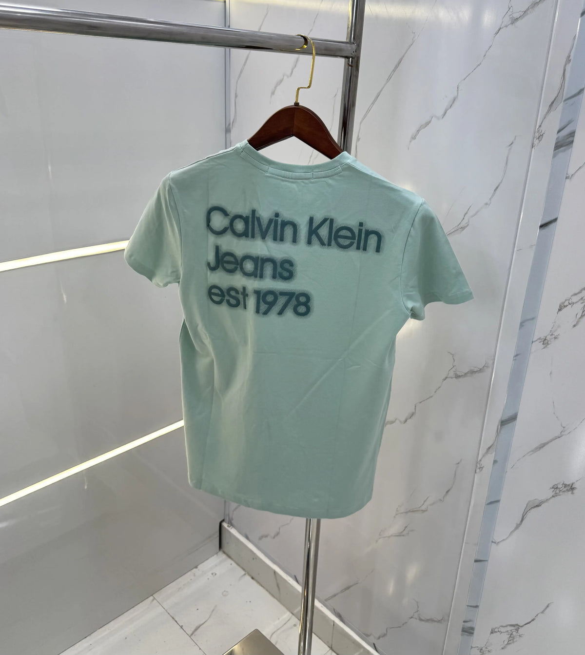 Calvin Klein Green Logo Print Premium T-Shirt