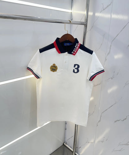 Ralph  Lauren White Premium Polo T-shirt