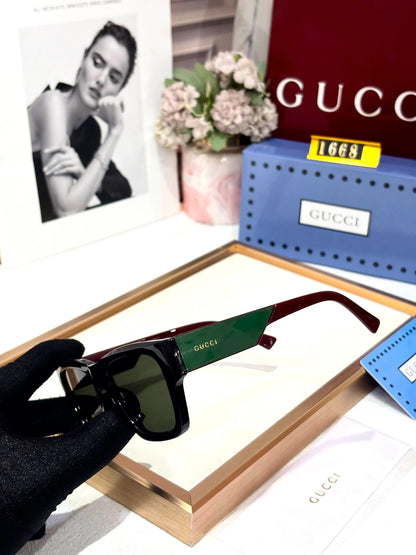 GUCCI 1668 SHINNY BLACK GREEN MAROON NEWLY LAUNCHED SHOWROOM ARTICLE 504