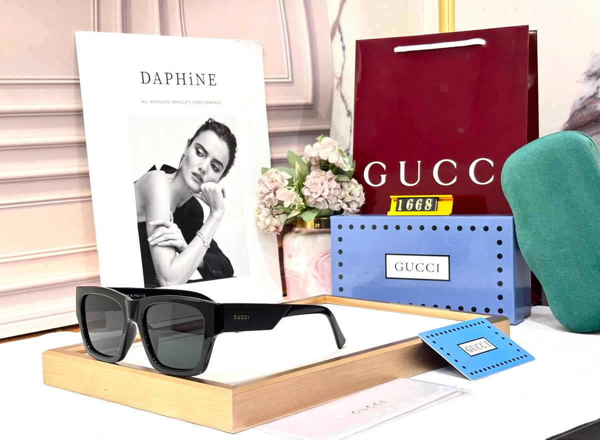 GUCCI 1668 MATT BLACK EXCLUSIVE STORE TOP MOST SELLING MODEL 502