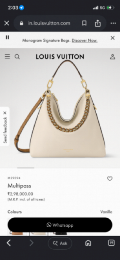 Louiis vuitton M29094 Multipass with double box 886