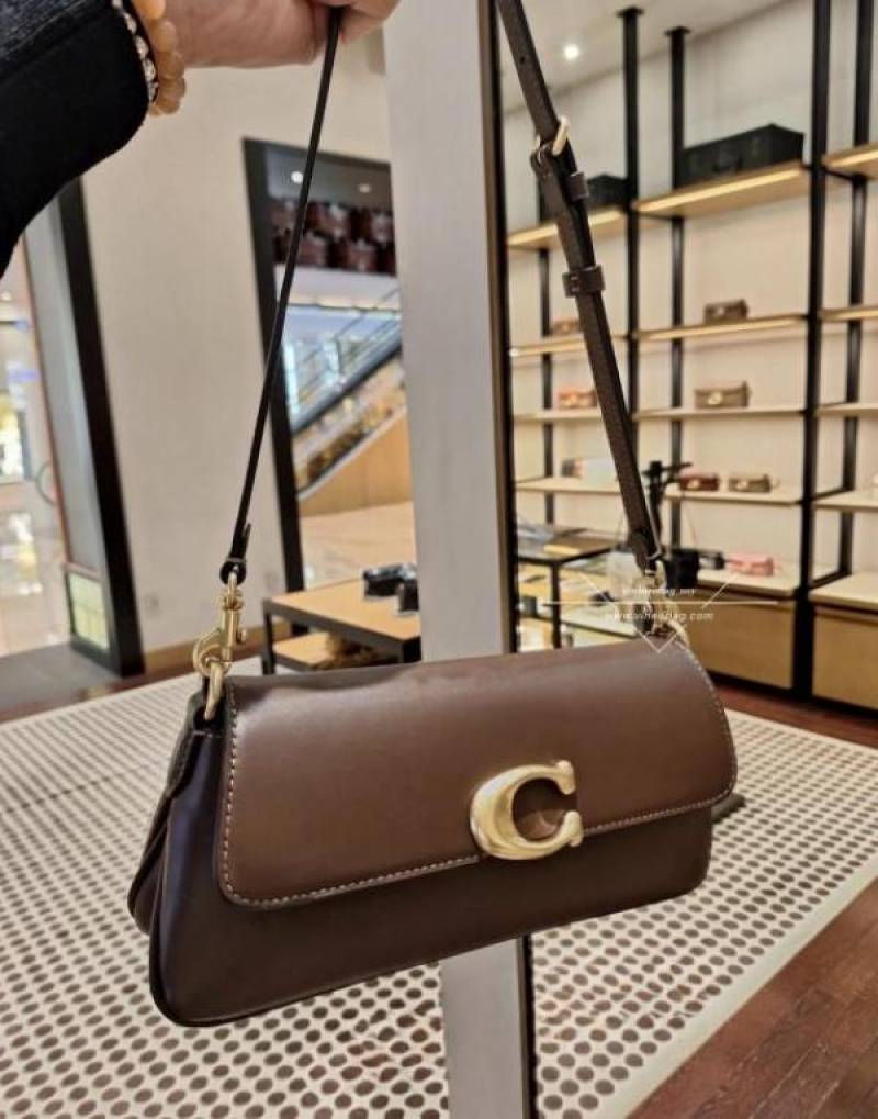 Coac jet pure leather shoulder bag with box 961