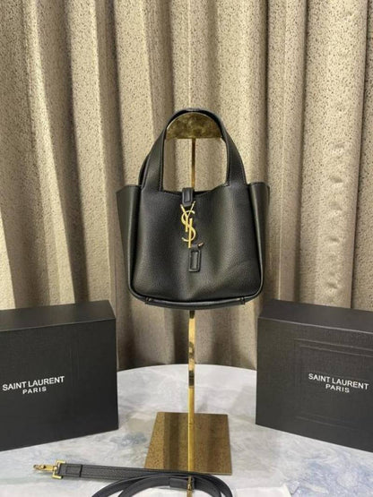 Ysl Saint mini laurent Womens Black Le 5 A 7 Bea Baby Leather Shoulder Bag with magnet box 995