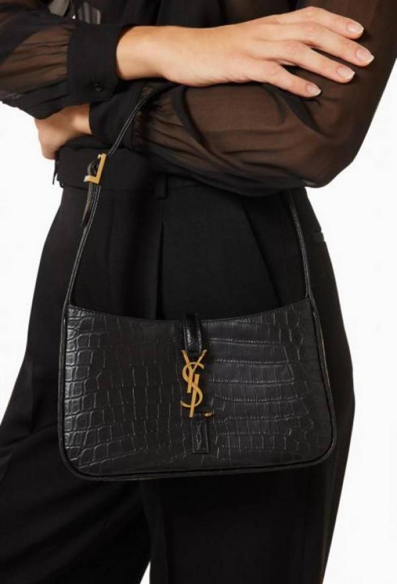 Ysl crocodile hobo bag with original box 749