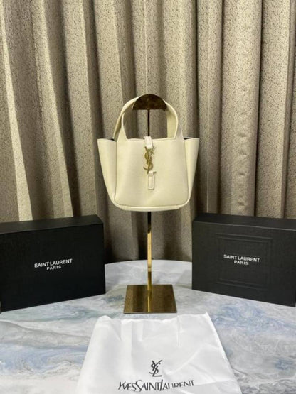 Ysl Saint laurent mini Womens Black Le 5  7 Bea Baby Leather Shoulder Bag with magnet box 994