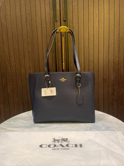 coac mollie pure 1.1 leather material Tote bag with dust cover 989
