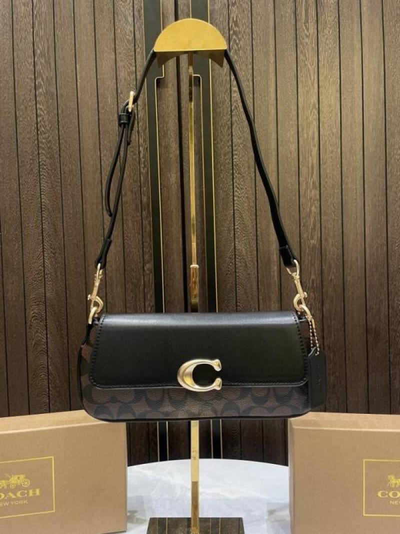 Coac jet pure leather shoulder bag with box 963