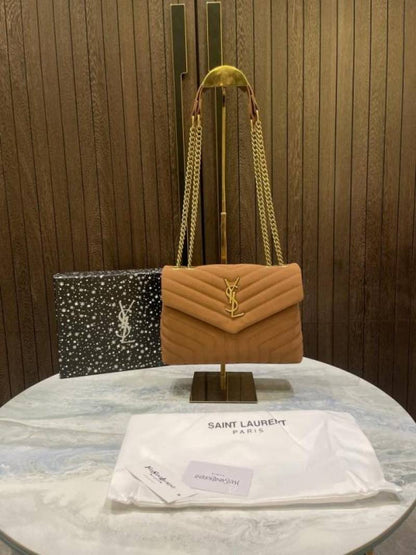 Ysl saint laurent lou lou quilted shoulder bag with og box etc 965