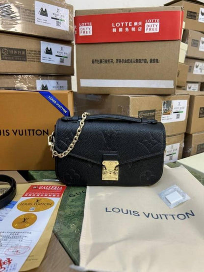 lv loui vuitton metis pochette east west with double box 938