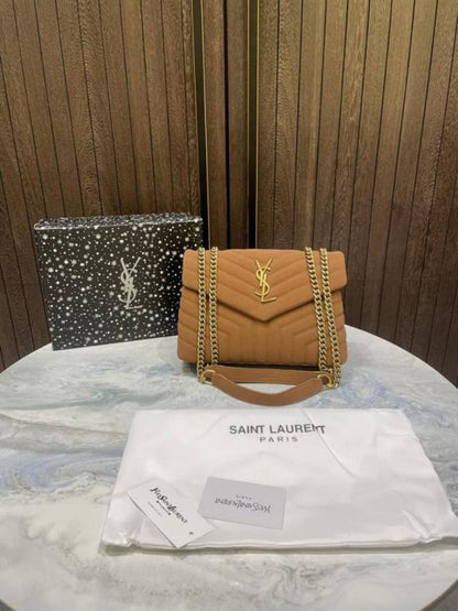 Ysl saint laurent lou lou quilted shoulder bag with og box etc 965