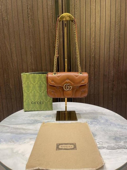 Gucc GG mormont small shoulder bag with  box 825