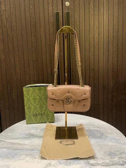 Gucc GG mormont small shoulder bag with box 824
