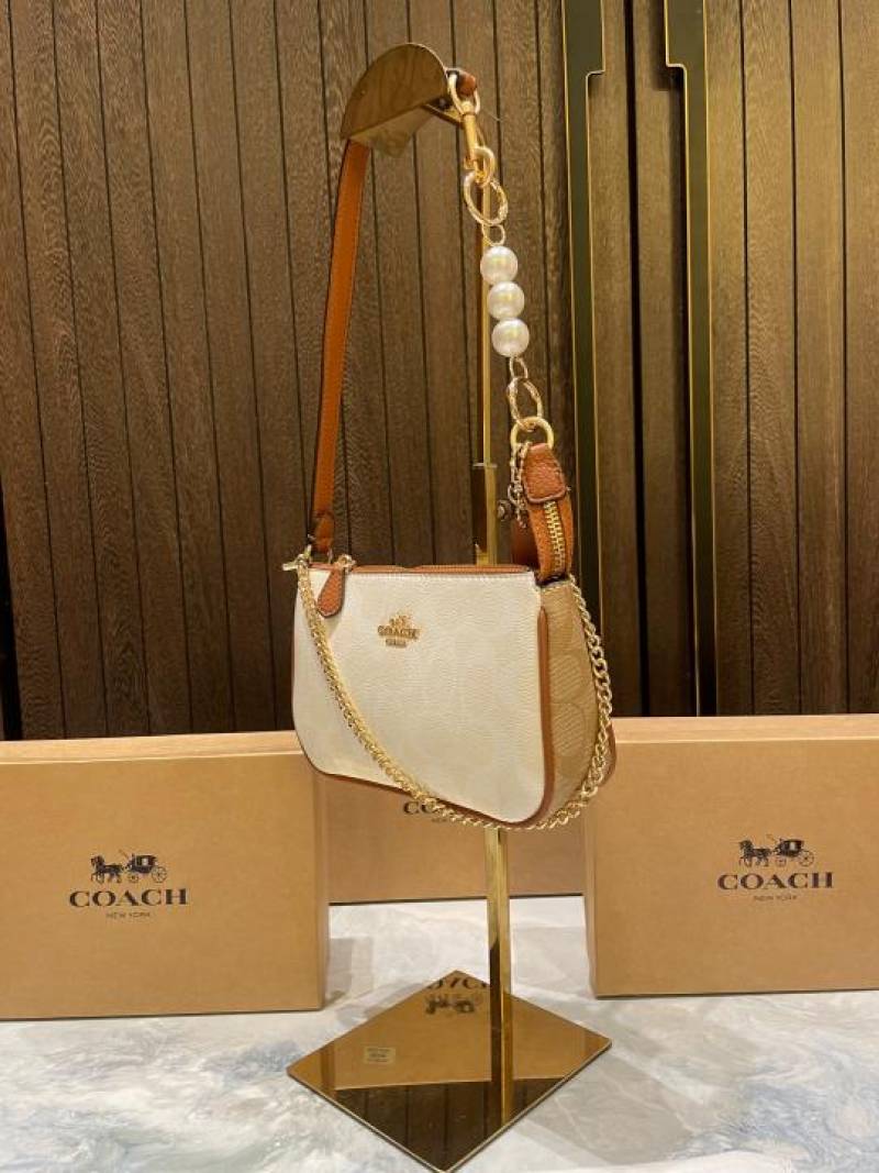 coac Nolita shoulder bag with pearl charm with box etc...985