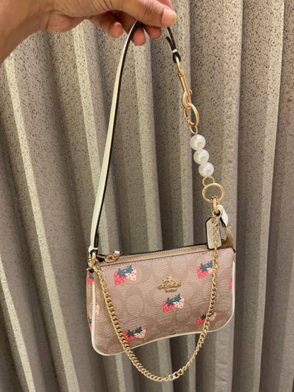coac Nolita shoulder bag with pearl charm with box etc...988