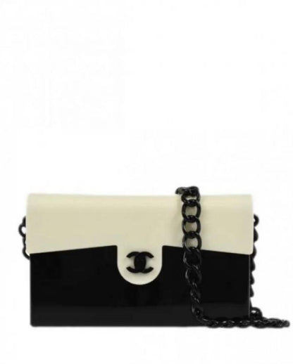 chaneel Pre owned 2000 CC two tone shoulder bag with box STORE ARTICLE 834