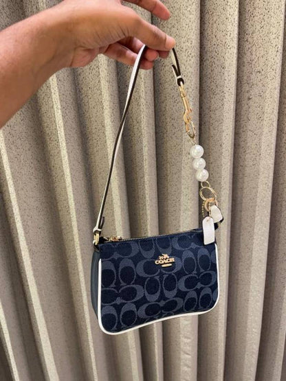 coac Nolita shoulder bag with pearl charm with box etc...979