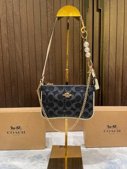 coac Nolita shoulder bag with pearl charm with box etc...979