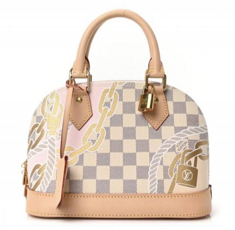 Louiis Vuitton N40472 Alma BB Bag Damier Azur with double box super premium quality 973