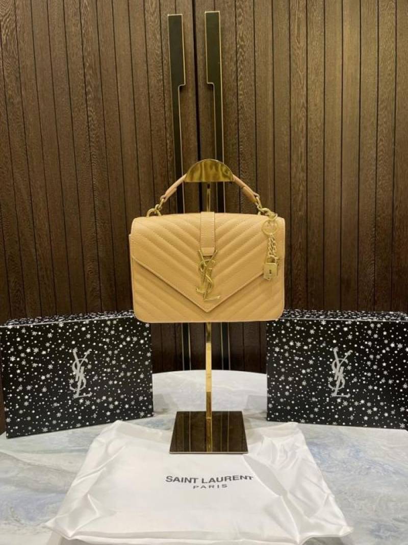YSL SAINT LAURENT Collage Medium leather shoulder bag with box 746