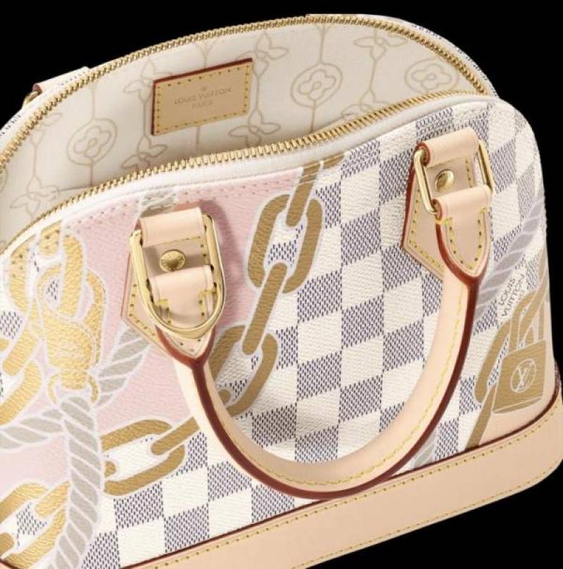 Louiis Vuitton N40472 Alma BB Bag Damier Azur with double box super premium quality 973