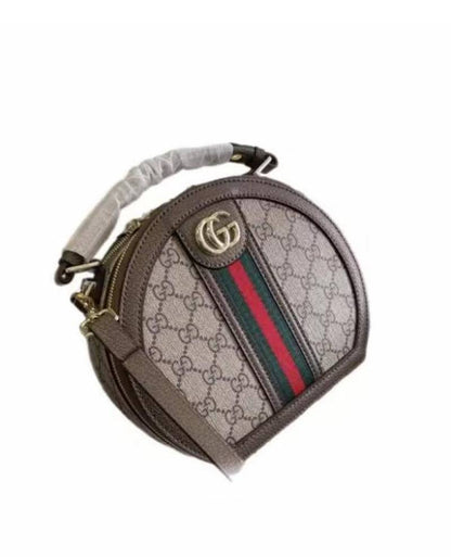 Gucc GG ophidia supreme Oval round shape bag with  box 639