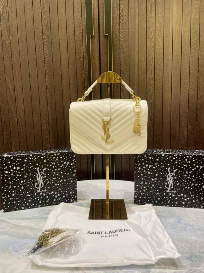 YSL SAINT LAURENT Collage Medium leather shoulder bag with box 747