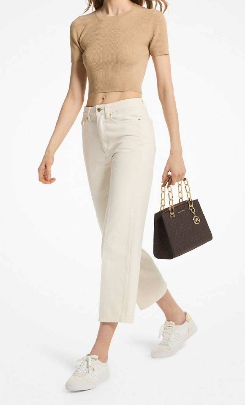 michael kor Cynthia Small Signature Logo Satchel With Box 314_