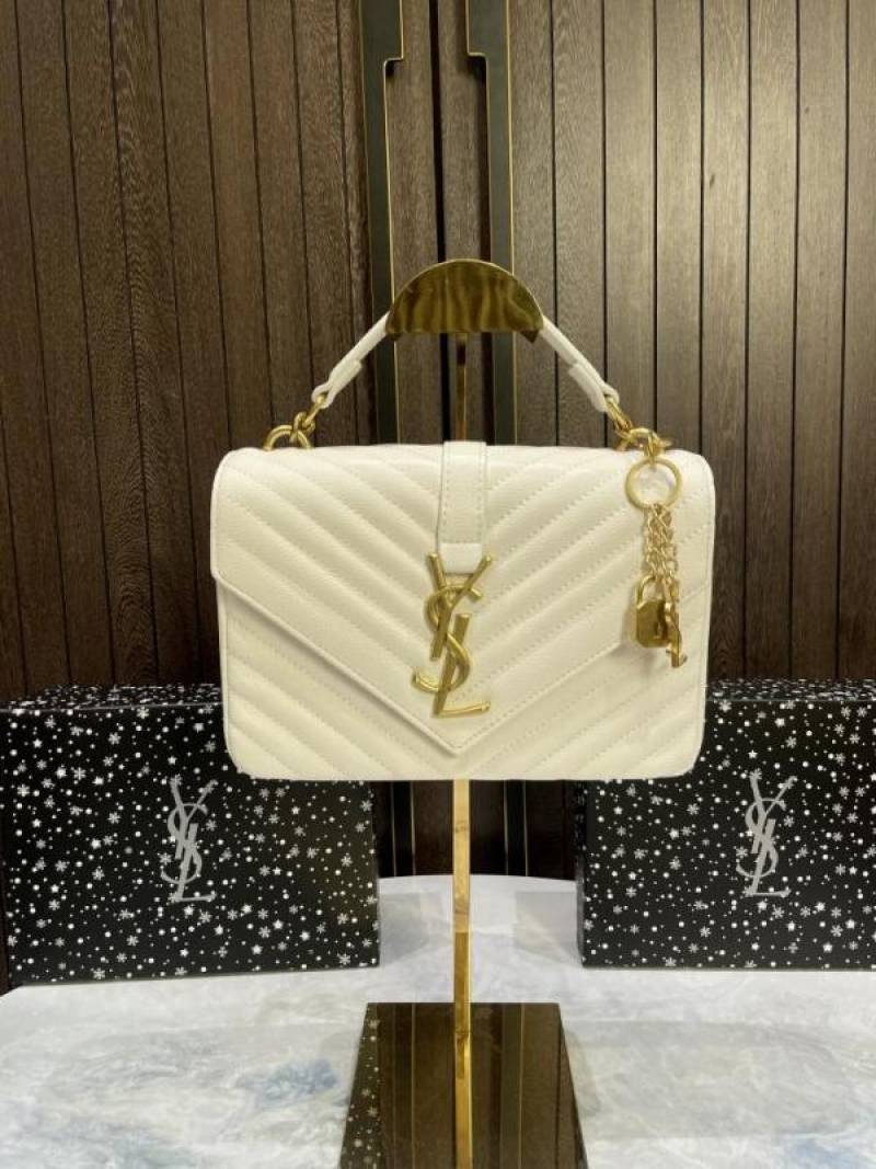 YSL SAINT LAURENT Collage Medium leather shoulder bag with box 747
