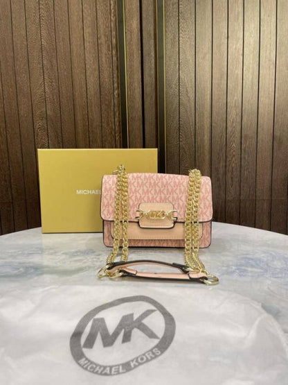 Michael kor heather mini leather crossbody bag with box 598