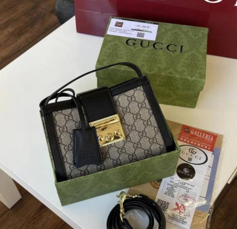 gucc padlock medium shoulder bag with box high quality 815