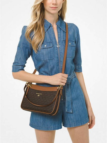 michael kor Jet Set charm pouchette Medium Crossbody Bag with box 366