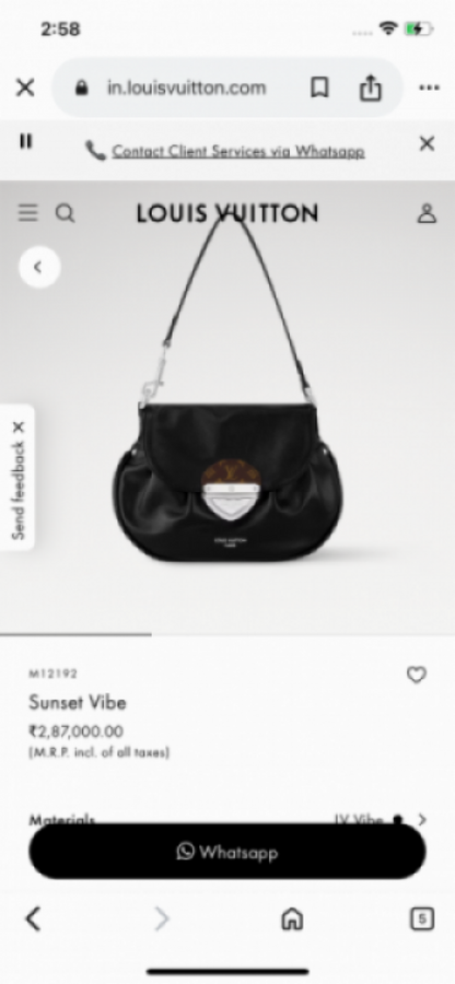 Louiis  vuitton m12192 sunset vibe with double box 719