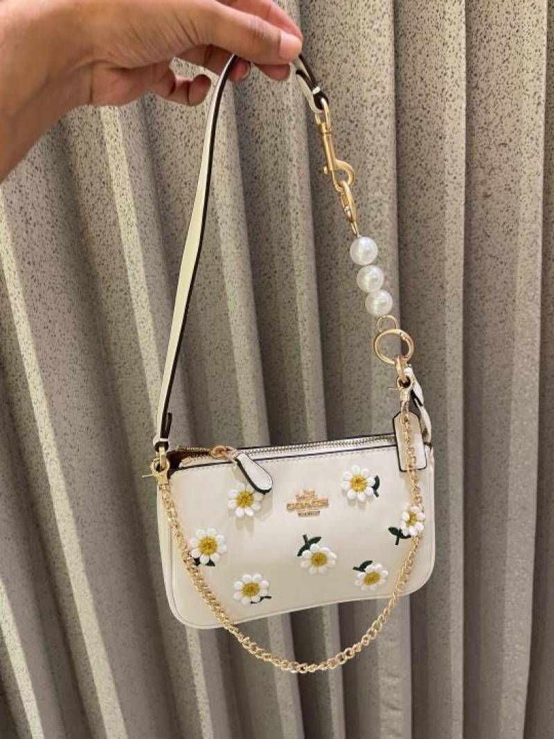coac Nolita shoulder bag with pearl charm with box etc...987