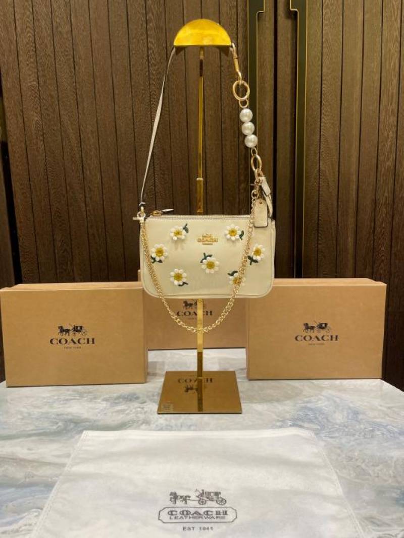 coac Nolita shoulder bag with pearl charm with box etc...987