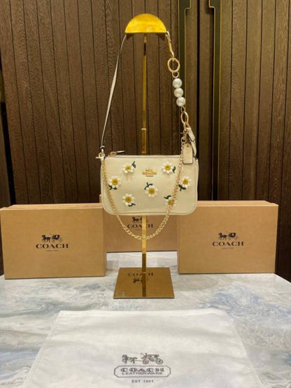 coac Nolita shoulder bag with pearl charm with box etc...987
