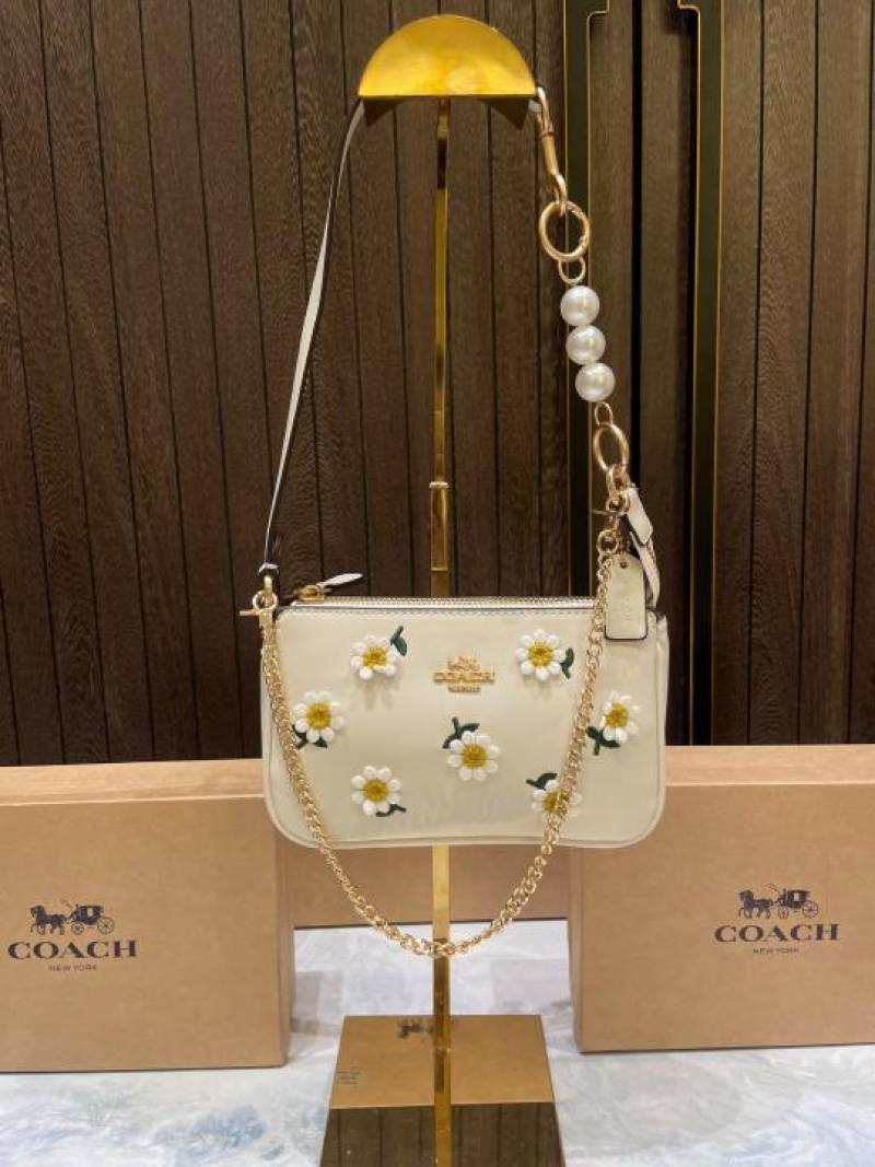 coac Nolita shoulder bag with pearl charm with box etc...987