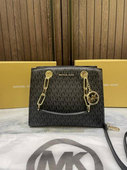 Michael kor cynthia small signature logo satchel with box 316