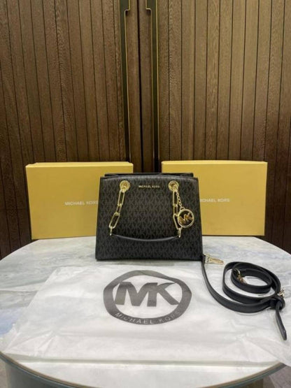 Michael kor cynthia small signature logo satchel with box 316