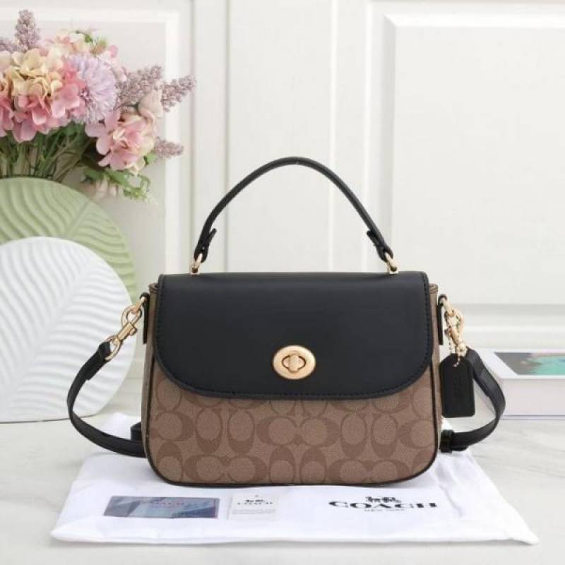 Coac Marlie Top Handle Satchel In Signature Canvas With box 606