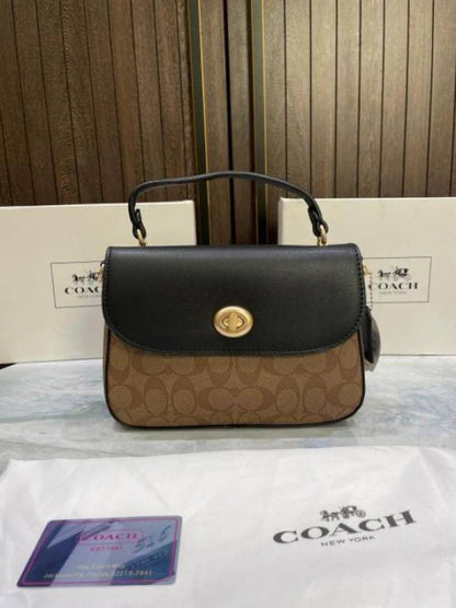 Coac Marlie Top Handle Satchel In Signature Canvas With box 606