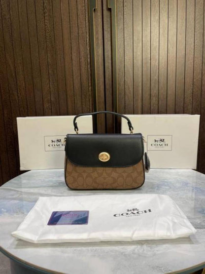 Coac Marlie Top Handle Satchel In Signature Canvas With box 606