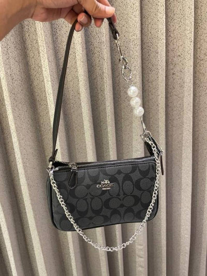 coac Nolita shoulder bag with pearl charm with box etc...982
