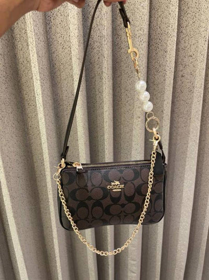 coac Nolita shoulder bag with pearl charm with box etc...984